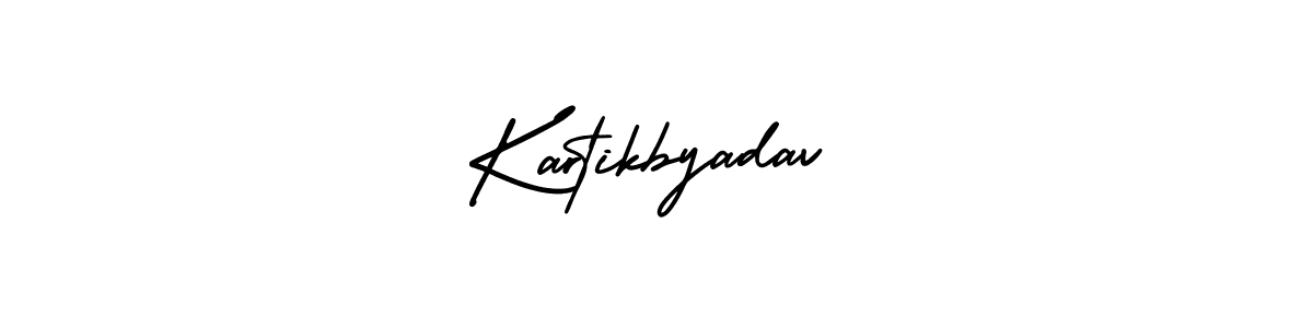 Use a signature maker to create a handwritten signature online. With this signature software, you can design (AmerikaSignatureDemo-Regular) your own signature for name Kartikbyadav. Kartikbyadav signature style 3 images and pictures png