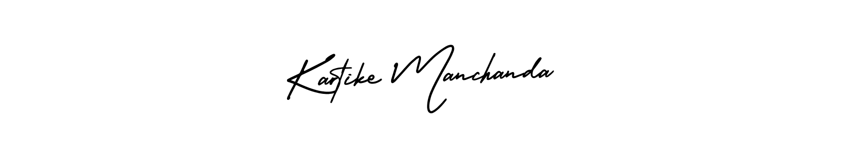 AmerikaSignatureDemo-Regular is a professional signature style that is perfect for those who want to add a touch of class to their signature. It is also a great choice for those who want to make their signature more unique. Get Kartike Manchanda name to fancy signature for free. Kartike Manchanda signature style 3 images and pictures png