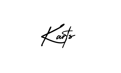 Use a signature maker to create a handwritten signature online. With this signature software, you can design (AmerikaSignatureDemo-Regular) your own signature for name Karts. Karts signature style 3 images and pictures png