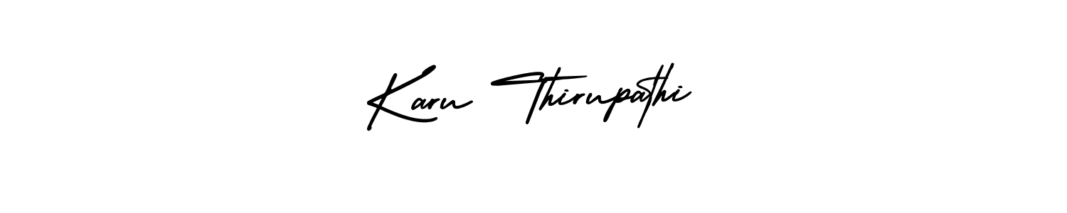 Make a short Karu Thirupathi signature style. Manage your documents anywhere anytime using AmerikaSignatureDemo-Regular. Create and add eSignatures, submit forms, share and send files easily. Karu Thirupathi signature style 3 images and pictures png