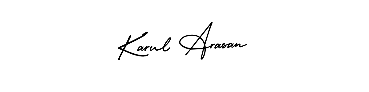 Make a beautiful signature design for name Karul Arasan. Use this online signature maker to create a handwritten signature for free. Karul Arasan signature style 3 images and pictures png
