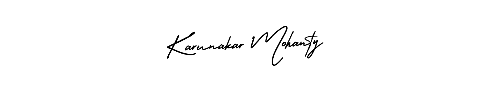 It looks lik you need a new signature style for name Karunakar Mohanty. Design unique handwritten (AmerikaSignatureDemo-Regular) signature with our free signature maker in just a few clicks. Karunakar Mohanty signature style 3 images and pictures png