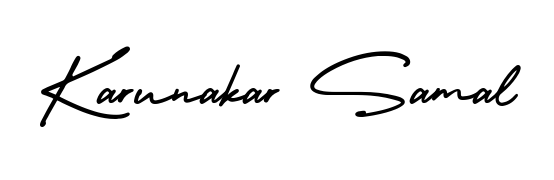 Quickly download Karunakar Samal name signature in high-resolution PNG using AmerikaSignatureDemo-Regular style. Ready to insert into PDFs and online applications. Karunakar Samal signature style 3 images and pictures png