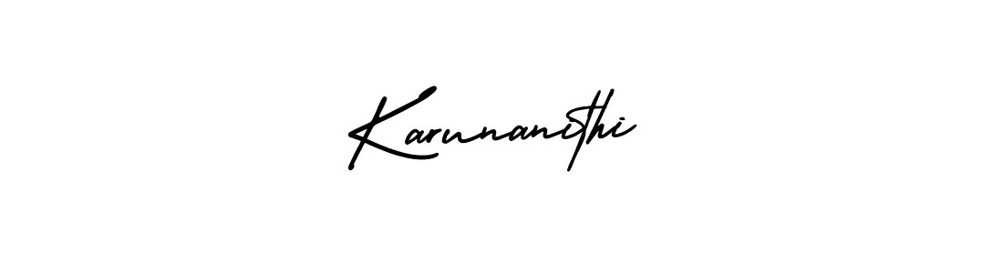 How to Draw Karunanithi signature style? AmerikaSignatureDemo-Regular is a latest design signature styles for name Karunanithi. Karunanithi signature style 3 images and pictures png