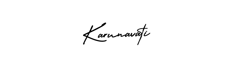 if you are searching for the best signature style for your name Karunavati. so please give up your signature search. here we have designed multiple signature styles  using AmerikaSignatureDemo-Regular. Karunavati signature style 3 images and pictures png