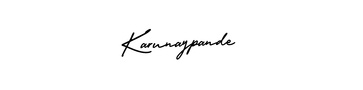 Make a beautiful signature design for name Karunaypande. Use this online signature maker to create a handwritten signature for free. Karunaypande signature style 3 images and pictures png