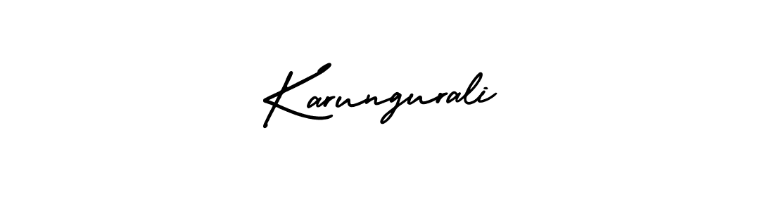 if you are searching for the best signature style for your name Karungurali. so please give up your signature search. here we have designed multiple signature styles  using AmerikaSignatureDemo-Regular. Karungurali signature style 3 images and pictures png