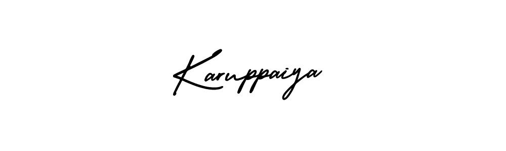 Similarly AmerikaSignatureDemo-Regular is the best handwritten signature design. Signature creator online .You can use it as an online autograph creator for name Karuppaiya. Karuppaiya signature style 3 images and pictures png