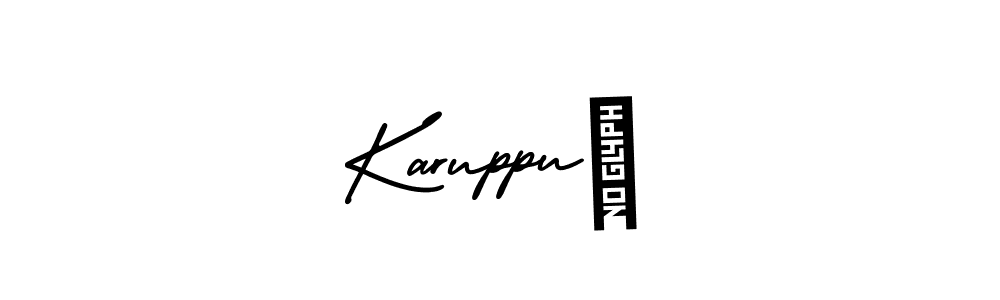 Use a signature maker to create a handwritten signature online. With this signature software, you can design (AmerikaSignatureDemo-Regular) your own signature for name Karuppu✓. Karuppu✓ signature style 3 images and pictures png