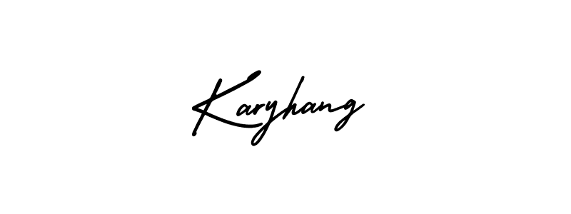 Also You can easily find your signature by using the search form. We will create Karyhang name handwritten signature images for you free of cost using AmerikaSignatureDemo-Regular sign style. Karyhang signature style 3 images and pictures png