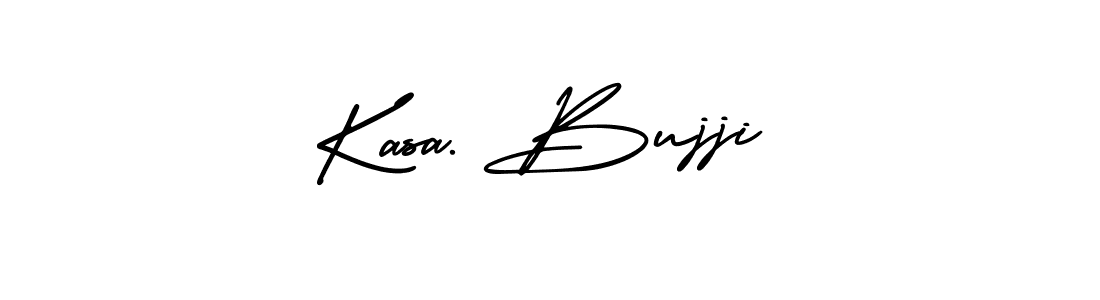 How to make Kasa. Bujji name signature. Use AmerikaSignatureDemo-Regular style for creating short signs online. This is the latest handwritten sign. Kasa. Bujji signature style 3 images and pictures png