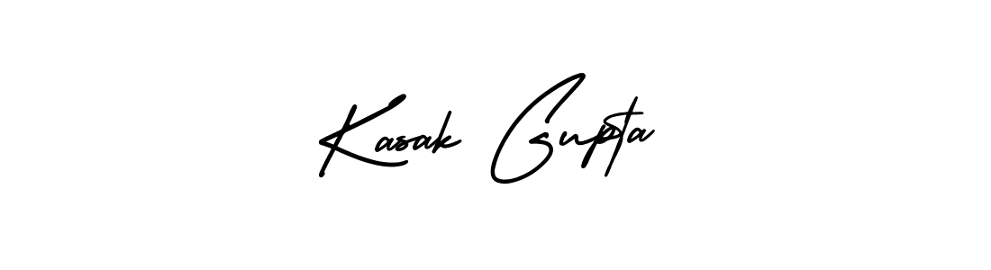 Make a beautiful signature design for name Kasak Gupta. With this signature (AmerikaSignatureDemo-Regular) style, you can create a handwritten signature for free. Kasak Gupta signature style 3 images and pictures png