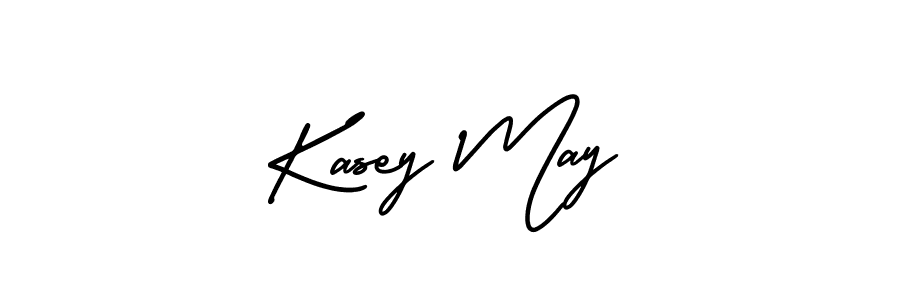 Make a beautiful signature design for name Kasey May. With this signature (AmerikaSignatureDemo-Regular) style, you can create a handwritten signature for free. Kasey May signature style 3 images and pictures png