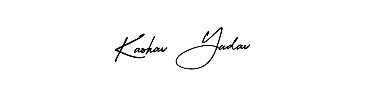 How to make Kashav Yadav signature? AmerikaSignatureDemo-Regular is a professional autograph style. Create handwritten signature for Kashav Yadav name. Kashav Yadav signature style 3 images and pictures png