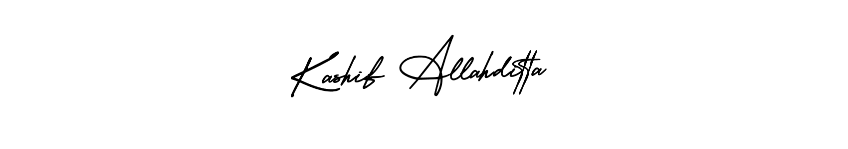 Make a short Kashif Allahditta signature style. Manage your documents anywhere anytime using AmerikaSignatureDemo-Regular. Create and add eSignatures, submit forms, share and send files easily. Kashif Allahditta signature style 3 images and pictures png