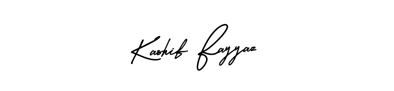 Also You can easily find your signature by using the search form. We will create Kashif Fayyaz name handwritten signature images for you free of cost using AmerikaSignatureDemo-Regular sign style. Kashif Fayyaz signature style 3 images and pictures png