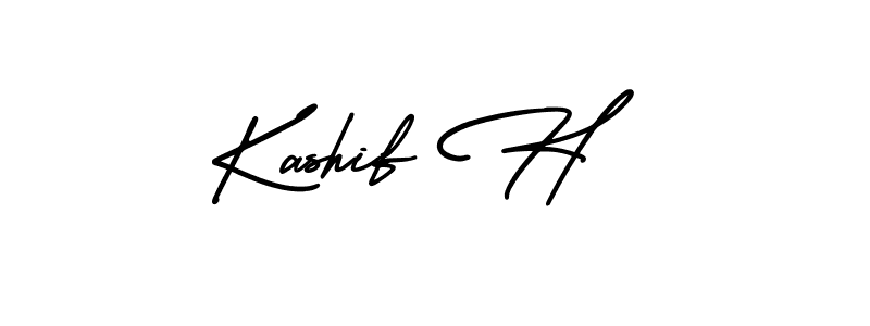 How to Draw Kashif H signature style? AmerikaSignatureDemo-Regular is a latest design signature styles for name Kashif H. Kashif H signature style 3 images and pictures png