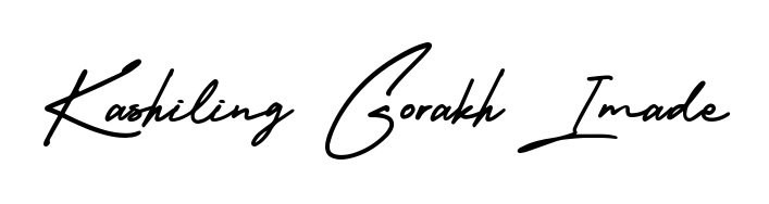 Check out images of Autograph of Kashiling Gorakh Imade name. Actor Kashiling Gorakh Imade Signature Style. AmerikaSignatureDemo-Regular is a professional sign style online. Kashiling Gorakh Imade signature style 3 images and pictures png