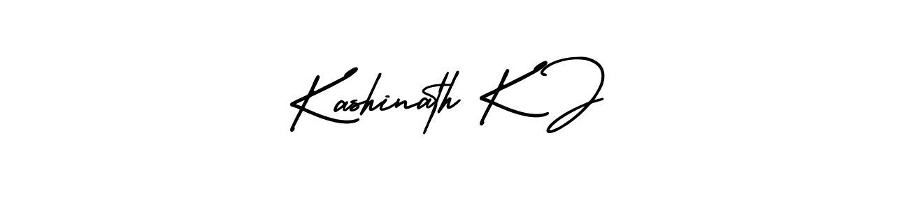 This is the best signature style for the Kashinath K J name. Also you like these signature font (AmerikaSignatureDemo-Regular). Mix name signature. Kashinath K J signature style 3 images and pictures png