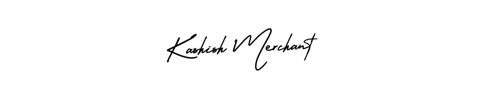 The best way (AmerikaSignatureDemo-Regular) to make a short signature is to pick only two or three words in your name. The name Kashish Merchant include a total of six letters. For converting this name. Kashish Merchant signature style 3 images and pictures png