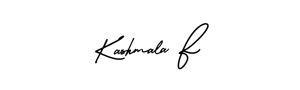 How to make Kashmala F signature? AmerikaSignatureDemo-Regular is a professional autograph style. Create handwritten signature for Kashmala F name. Kashmala F signature style 3 images and pictures png
