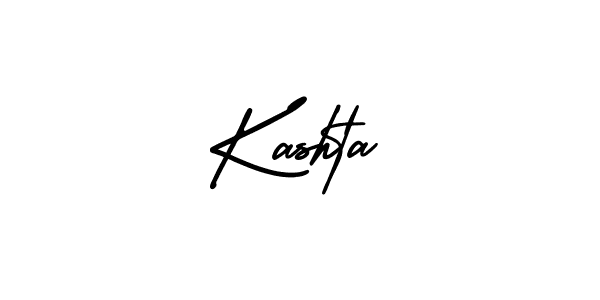 Kashta stylish signature style. Best Handwritten Sign (AmerikaSignatureDemo-Regular) for my name. Handwritten Signature Collection Ideas for my name Kashta. Kashta signature style 3 images and pictures png