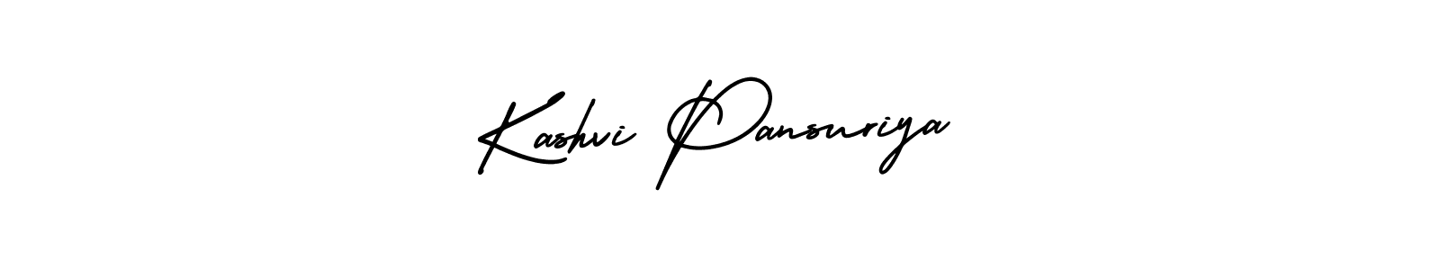 AmerikaSignatureDemo-Regular is a professional signature style that is perfect for those who want to add a touch of class to their signature. It is also a great choice for those who want to make their signature more unique. Get Kashvi Pansuriya name to fancy signature for free. Kashvi Pansuriya signature style 3 images and pictures png