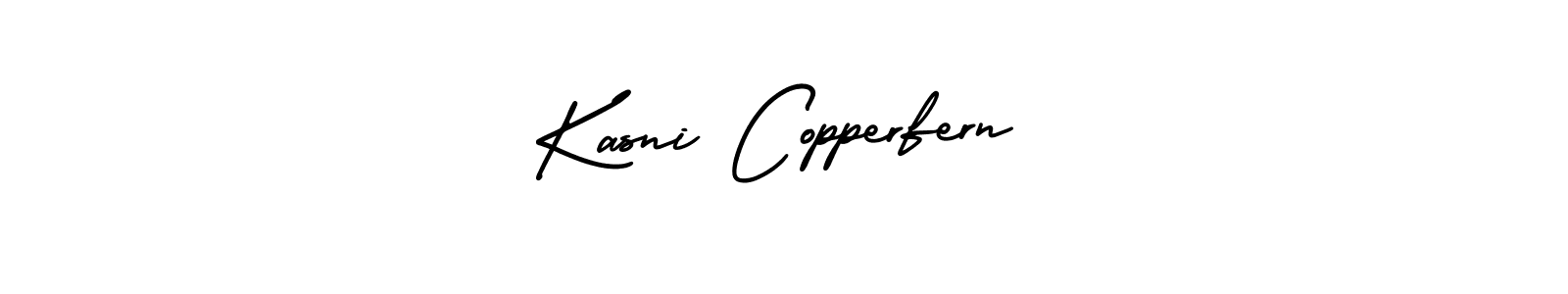 Design your own signature with our free online signature maker. With this signature software, you can create a handwritten (AmerikaSignatureDemo-Regular) signature for name Kasni Copperfern. Kasni Copperfern signature style 3 images and pictures png
