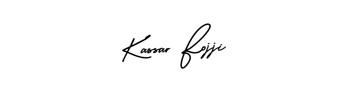 This is the best signature style for the Kassar Fojji name. Also you like these signature font (AmerikaSignatureDemo-Regular). Mix name signature. Kassar Fojji signature style 3 images and pictures png