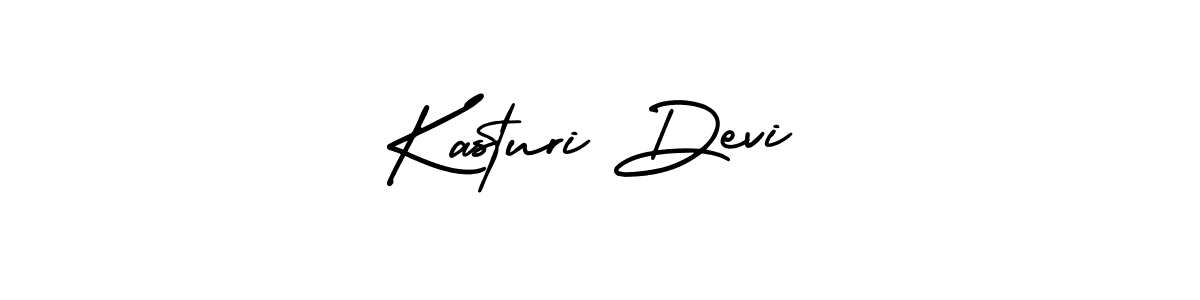 How to make Kasturi Devi name signature. Use AmerikaSignatureDemo-Regular style for creating short signs online. This is the latest handwritten sign. Kasturi Devi signature style 3 images and pictures png