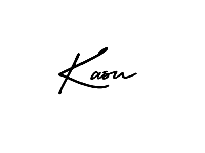 Make a beautiful signature design for name Kasu. With this signature (AmerikaSignatureDemo-Regular) style, you can create a handwritten signature for free. Kasu signature style 3 images and pictures png