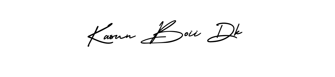 AmerikaSignatureDemo-Regular is a professional signature style that is perfect for those who want to add a touch of class to their signature. It is also a great choice for those who want to make their signature more unique. Get Kasun Boii Dk name to fancy signature for free. Kasun Boii Dk signature style 3 images and pictures png