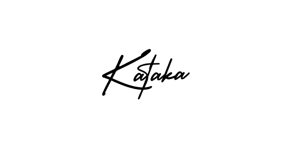 Also we have Kataka name is the best signature style. Create professional handwritten signature collection using AmerikaSignatureDemo-Regular autograph style. Kataka signature style 3 images and pictures png