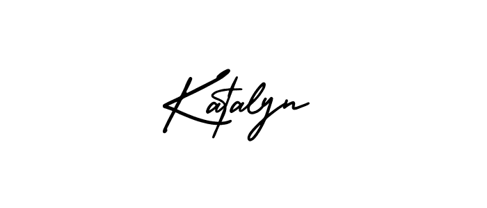 You should practise on your own different ways (AmerikaSignatureDemo-Regular) to write your name (Katalyn) in signature. don't let someone else do it for you. Katalyn signature style 3 images and pictures png