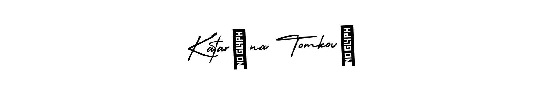 Also You can easily find your signature by using the search form. We will create Katarína Tomková name handwritten signature images for you free of cost using AmerikaSignatureDemo-Regular sign style. Katarína Tomková signature style 3 images and pictures png