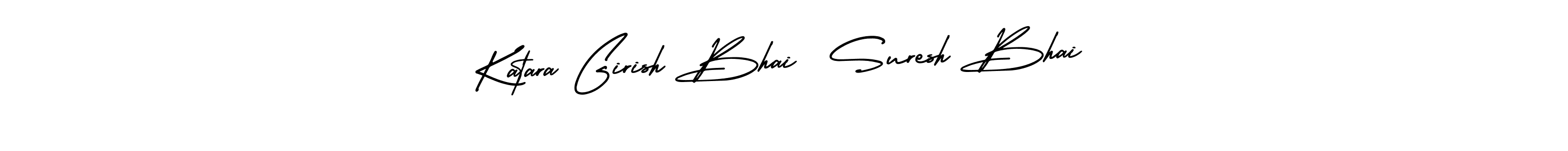 Similarly AmerikaSignatureDemo-Regular is the best handwritten signature design. Signature creator online .You can use it as an online autograph creator for name Katara Girish Bhai  Suresh Bhai. Katara Girish Bhai  Suresh Bhai signature style 3 images and pictures png