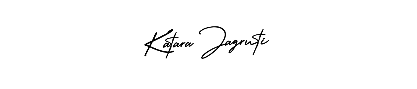Create a beautiful signature design for name Katara Jagruti. With this signature (AmerikaSignatureDemo-Regular) fonts, you can make a handwritten signature for free. Katara Jagruti signature style 3 images and pictures png