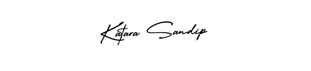 Katara Sandip stylish signature style. Best Handwritten Sign (AmerikaSignatureDemo-Regular) for my name. Handwritten Signature Collection Ideas for my name Katara Sandip. Katara Sandip signature style 3 images and pictures png