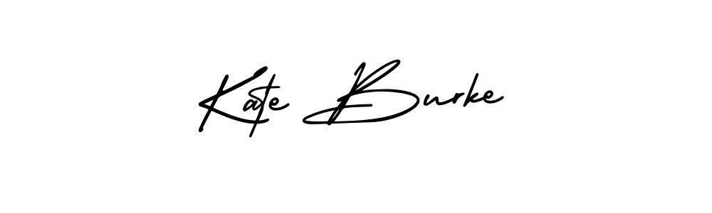 You should practise on your own different ways (AmerikaSignatureDemo-Regular) to write your name (Kate Burke) in signature. don't let someone else do it for you. Kate Burke signature style 3 images and pictures png