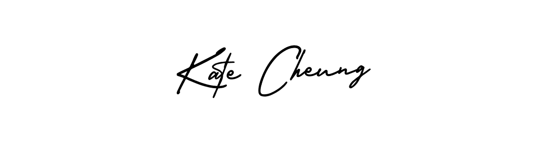 Kate Cheung stylish signature style. Best Handwritten Sign (AmerikaSignatureDemo-Regular) for my name. Handwritten Signature Collection Ideas for my name Kate Cheung. Kate Cheung signature style 3 images and pictures png