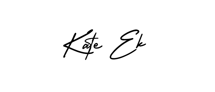 Create a beautiful signature design for name Kate Ek. With this signature (AmerikaSignatureDemo-Regular) fonts, you can make a handwritten signature for free. Kate Ek signature style 3 images and pictures png