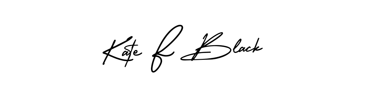 How to make Kate F Black signature? AmerikaSignatureDemo-Regular is a professional autograph style. Create handwritten signature for Kate F Black name. Kate F Black signature style 3 images and pictures png