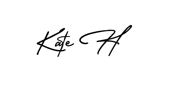 Similarly AmerikaSignatureDemo-Regular is the best handwritten signature design. Signature creator online .You can use it as an online autograph creator for name Kate H. Kate H signature style 3 images and pictures png