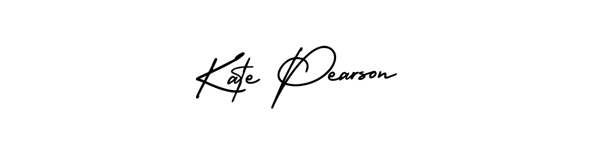 How to make Kate Pearson name signature. Use AmerikaSignatureDemo-Regular style for creating short signs online. This is the latest handwritten sign. Kate Pearson signature style 3 images and pictures png