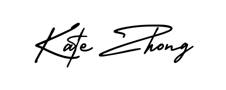 Create your official email sign-off with Kate Zhong name in AmerikaSignatureDemo-Regular style. Crisp, clean, and perfectly legible across all screens. Kate Zhong signature style 3 images and pictures png