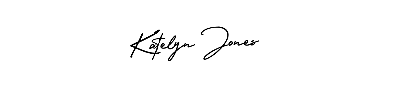 How to make Katelyn Jones name signature. Use AmerikaSignatureDemo-Regular style for creating short signs online. This is the latest handwritten sign. Katelyn Jones signature style 3 images and pictures png