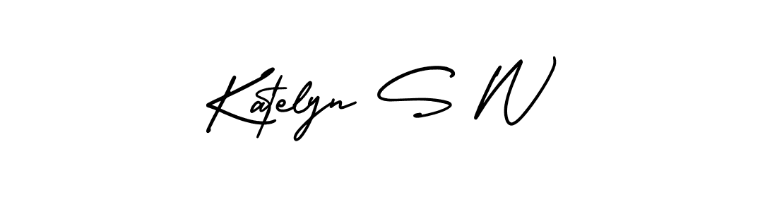 Also You can easily find your signature by using the search form. We will create Katelyn S W name handwritten signature images for you free of cost using AmerikaSignatureDemo-Regular sign style. Katelyn S W signature style 3 images and pictures png