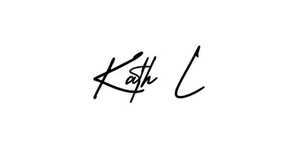 Similarly AmerikaSignatureDemo-Regular is the best handwritten signature design. Signature creator online .You can use it as an online autograph creator for name Kath L. Kath L signature style 3 images and pictures png