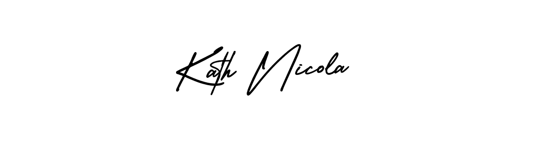 Similarly AmerikaSignatureDemo-Regular is the best handwritten signature design. Signature creator online .You can use it as an online autograph creator for name Kath Nicola. Kath Nicola signature style 3 images and pictures png