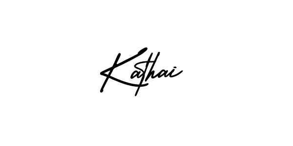 Create a beautiful signature design for name Kathai. With this signature (AmerikaSignatureDemo-Regular) fonts, you can make a handwritten signature for free. Kathai signature style 3 images and pictures png